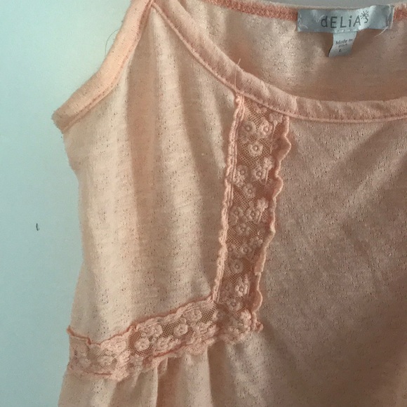 Light pink tank top Delia’s - Picture 2 of 4